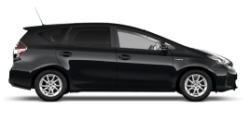 Saloon car taxi in Malpas